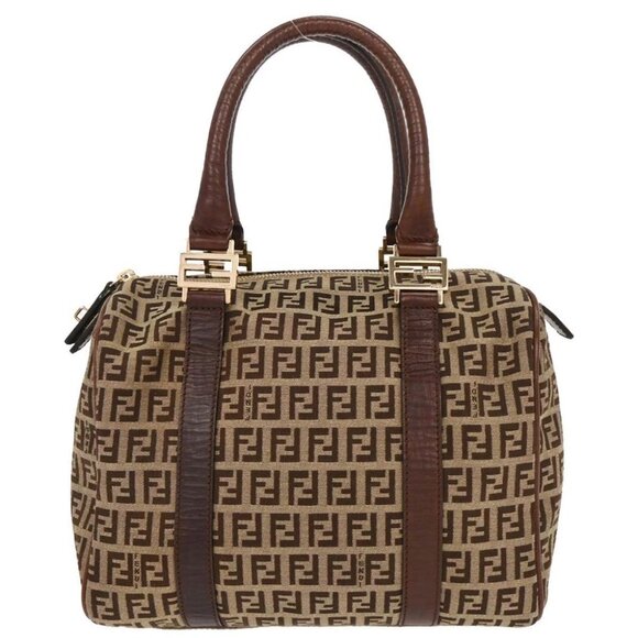 Fendi Brown Zucchino Handbag - Picture 1 of 10